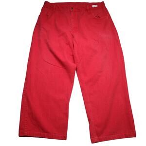 Saf-Tech FR Cat 2 Pants Mens 40x28 Red Colored Denim Casual Ultra Soft Jeans